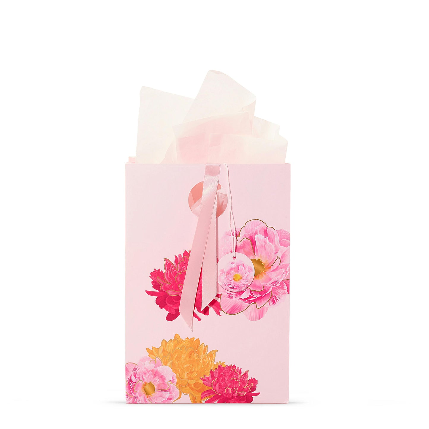 Pink Peony Floral Gift Bag PUCU