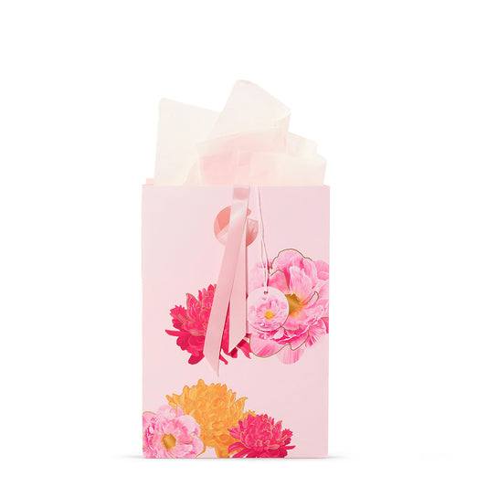 Pink Peony Floral Gift Bag PUCU