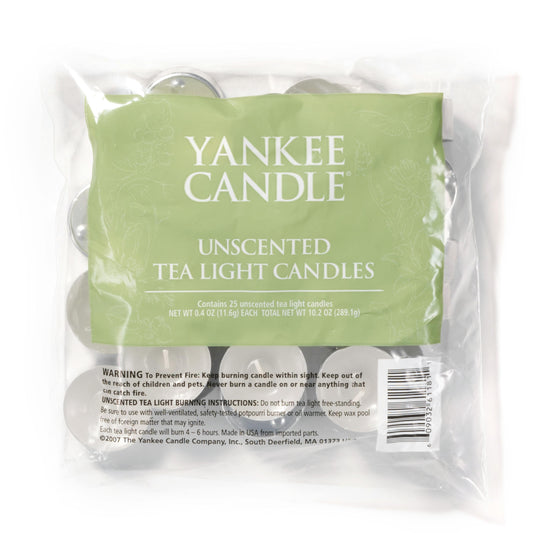 Unscented Tea Light Candles GCI8