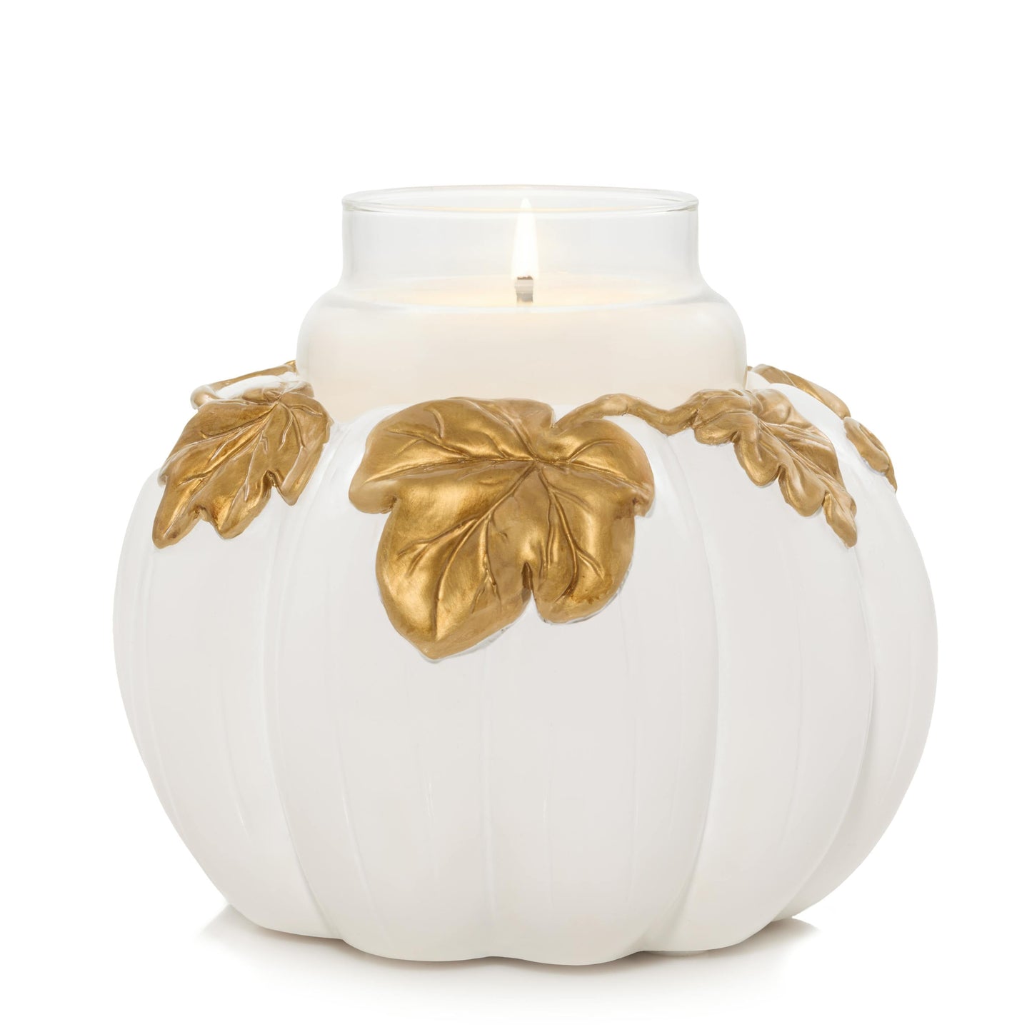 White Pumpkin Resin Holder Z2ZD